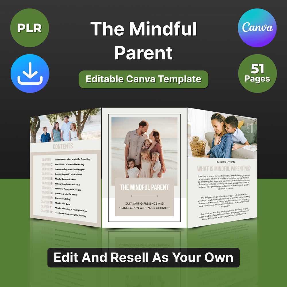 The Mindful Parent (Editable Canva Template)