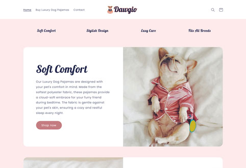 Dawgio website design